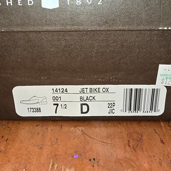 Florsheim - Jet Bike Toe Oxford (black) Men's Lace-up Bicycle Toe Shoes Size 7.5 - Picture 8 of 8